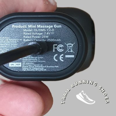 Charge Up The Massage Gun Via USB-C Cable